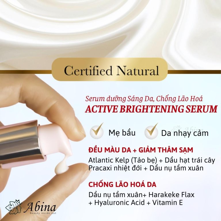 Serum hồng dưỡng trắng da, chống lão hóa Living Nature Active Brightening Serum