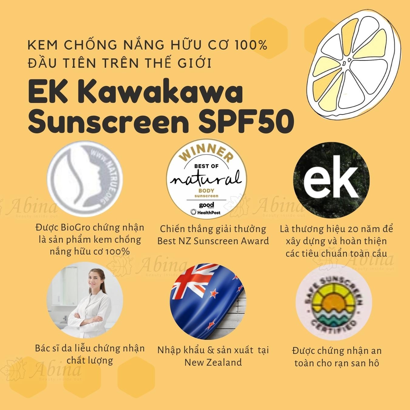 Kem chống nắng EK Kawakawa & Tamanu thuần tự nhiên có gì đặc biệt??