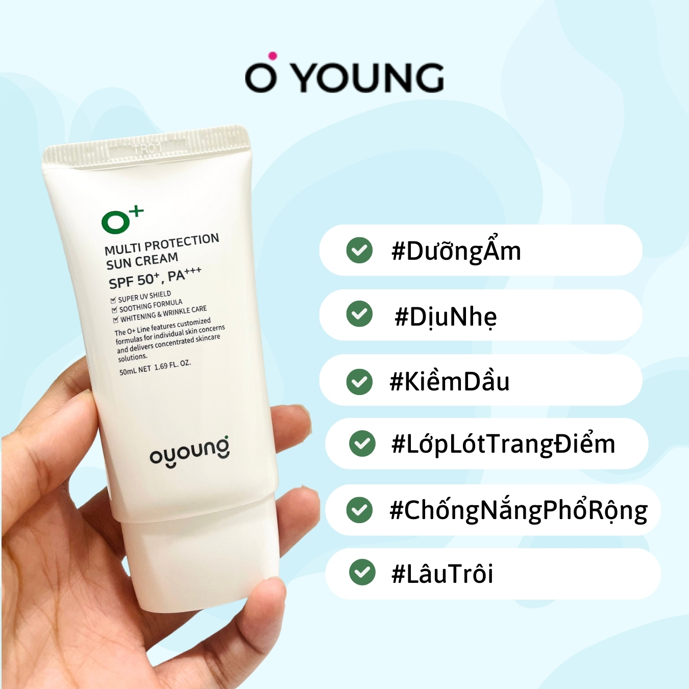 Oyoung Multi Block – Lớp nền che khuyết điểm tiện lợi cho da mụn, da dầu