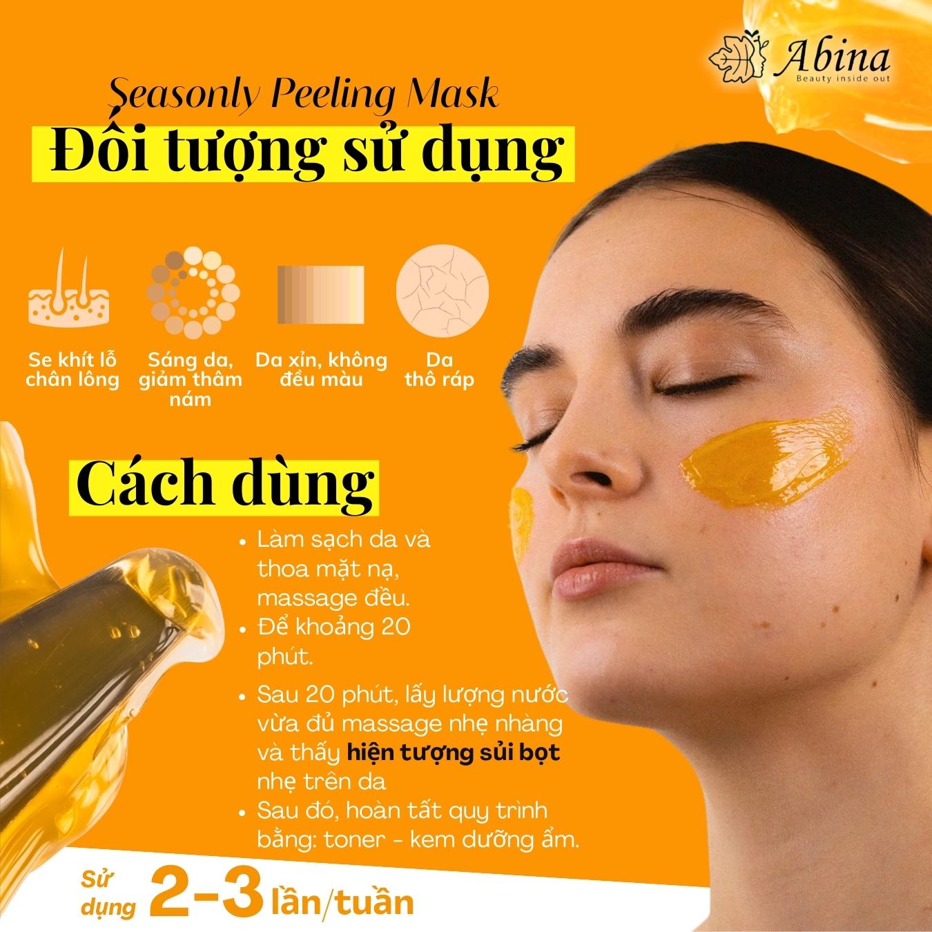 Mặt nạ Peel Enzyme Peeling Mask Seasonly