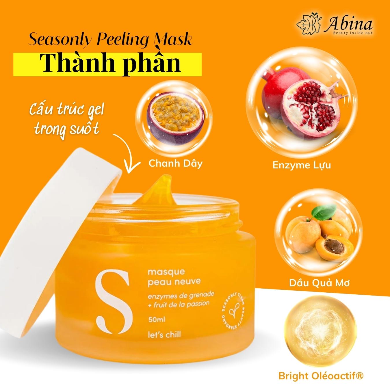 Mặt nạ Peel Enzyme Peeling Mask Seasonly