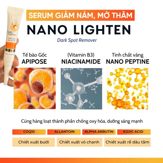 Serum đặc trị nám Nano Lighten Dark Spot Remover