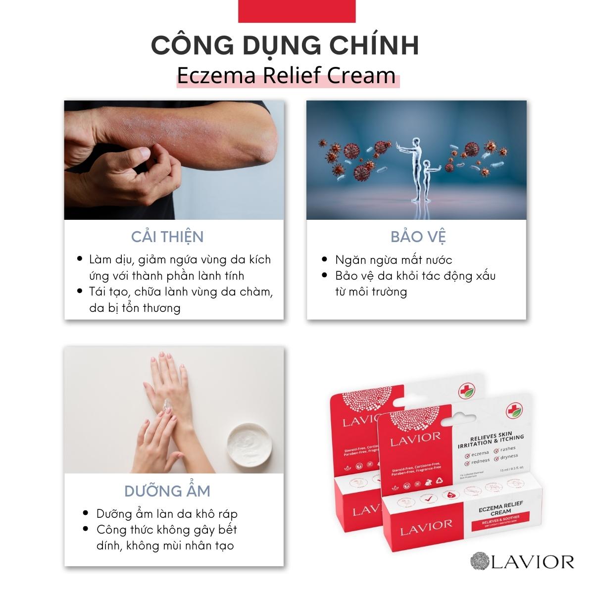 Kem trị chàm da Lavior Relief Eczema 