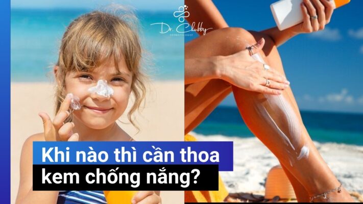 thoa kem chống nắng khi nào