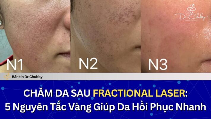 chăm da sau laser